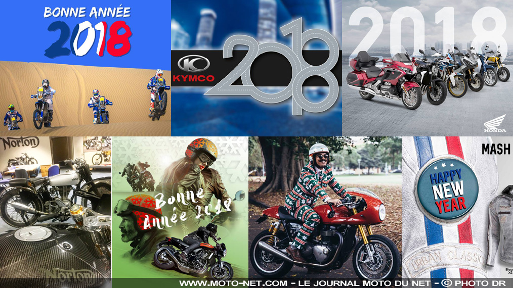 Les bons voeux des marques de moto et scooter pour 2018