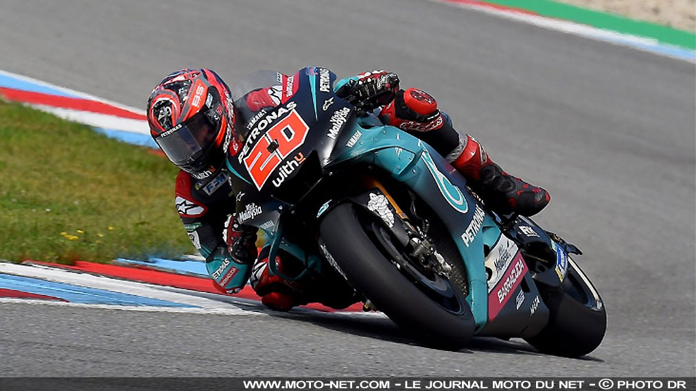 Quartararo de nouveau leader pendant les tests d'après course à Brno