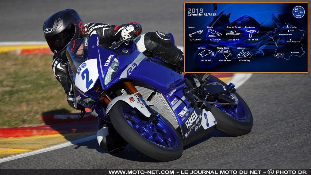 Les challenges Yamaha YZF-R125 et YZF-R3 repartent pour sept tours en 2019