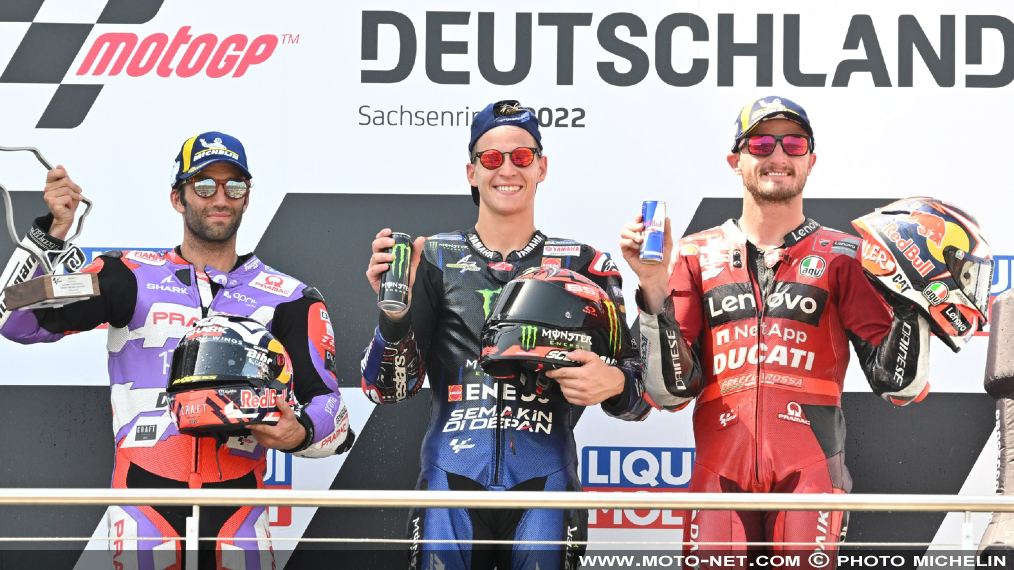 Déclarations des pilotes MotoGP après le Grand Prix d'Allemagne 2022