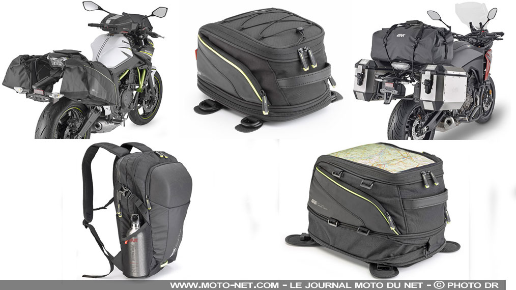 Givi enrichit sa ligne de bagages souples pour moto