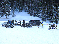 Séance de roulage moto sur glace à Flaine Séance de roulage moto sur glace à Flaine
