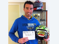 Casque volé : Fabrice Auger remercie les motards internautes !