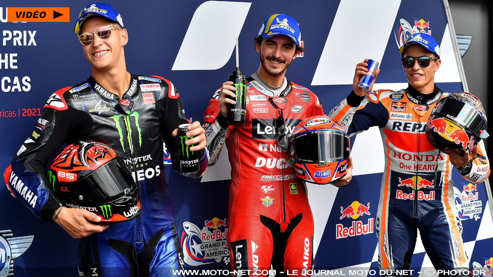 GP des Amériques : première ligne de rêve avec Bagnaia, Quartararo, Marquez 