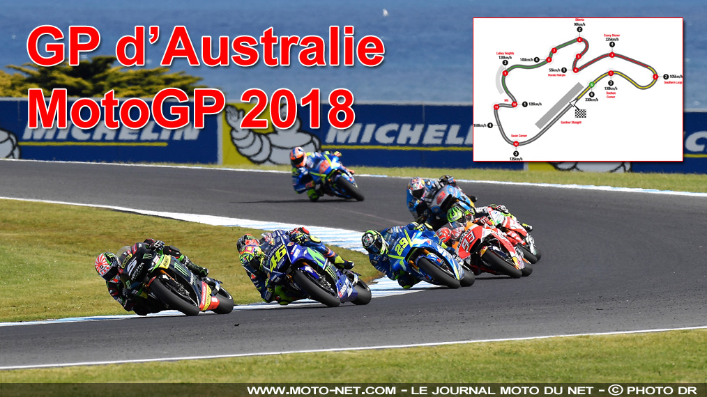 Horaires et enjeux du Grand Prix d'Australie MotoGP 2018 Horaires et enjeux du Grand Prix d'Australie MotoGP 2018