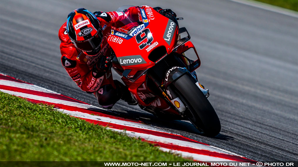 Ducati puissance 4 pour le dernier jour d'essais MotoGP à Sepang Ducati puissance 4 pour le dernier jour d'essais MotoGP à Sepang