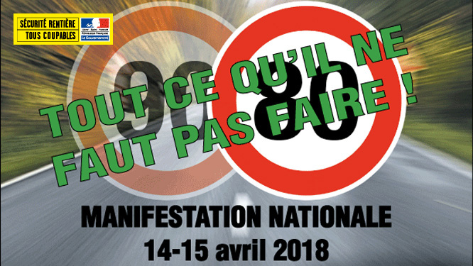 Plus de 30 000 motards et automobilistes ont défilé ce week-end contre les 80 km/h