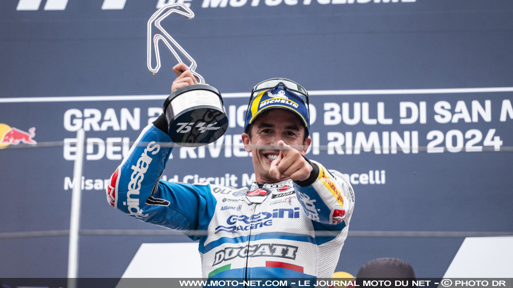 Marc Marquez s'est mouillé pour sa seconde victoire Ducati !