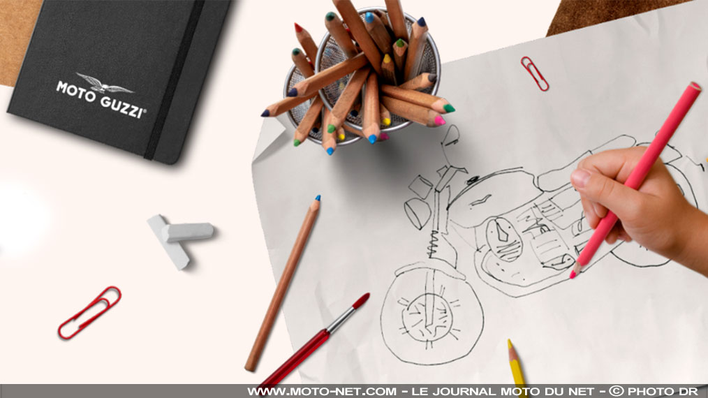 Dessiner une Moto Guzzi : un jeu d'enfants ?!