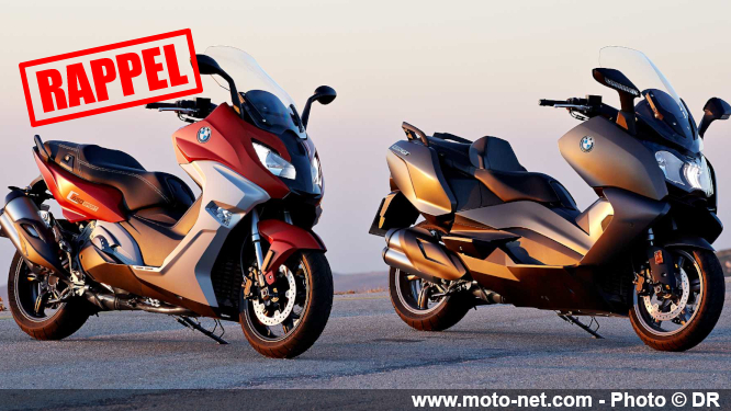BMW rappelle ses scooters C 600 Sport, C 650 Sport et C 650 GT