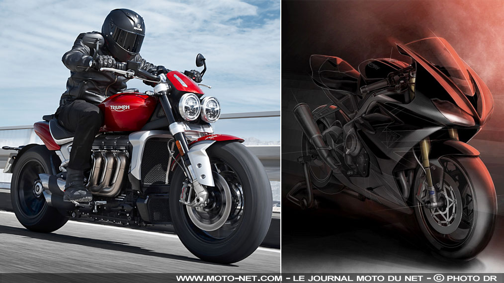 Triumph dévoile ses nouvelles Rocket 3 R et GT et une inédite Daytona Moto2 765