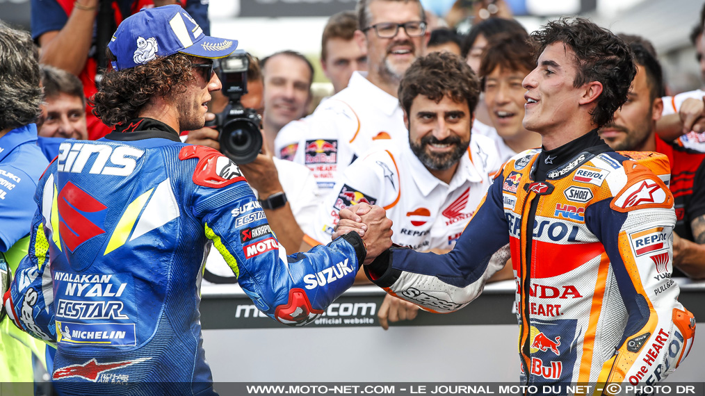 Alex Rins (1er) : "J'ai battu Rossi à Austin, et je bats Marquez à Silverstone"