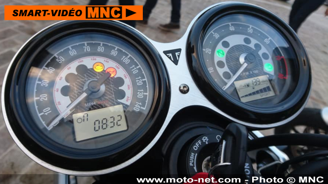 Smart vidéo en direct de l'essai de la nouvelle Triumph Speed Twin