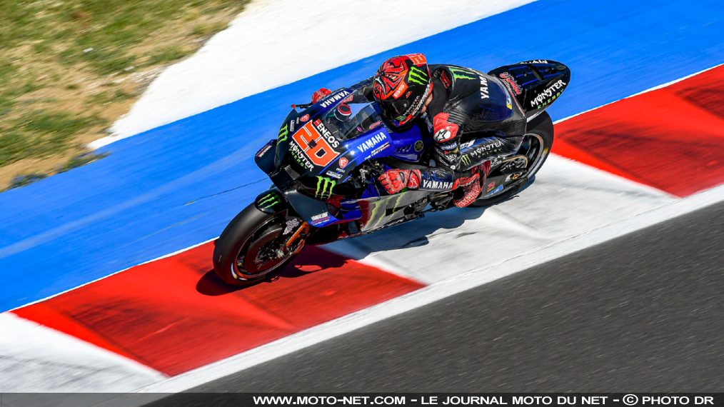 Le nouveau moteur Yamaha mène Quartararo vers le record aux tests de Misano