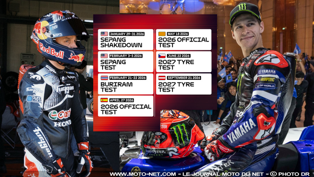 Le MotoGP publie son calendrier des tests pour la saison 2026 