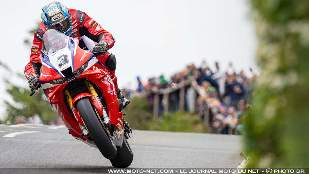 Dean Harrison, grand vainqueur d'une petite Senior TT 2026

Un seul tour de course, mais quel tour ! Dean Harrison était en route vers un record absolu de la Snaefell Mountain Course quand le drapeau rouge a tout stoppé. La météo du lendemain étant trop maussade pour relancer la Senior TT, le résultat a été déclaré sur ce seul passage : Harrison vainqueur, Hickman et Brookes sur le podium.
