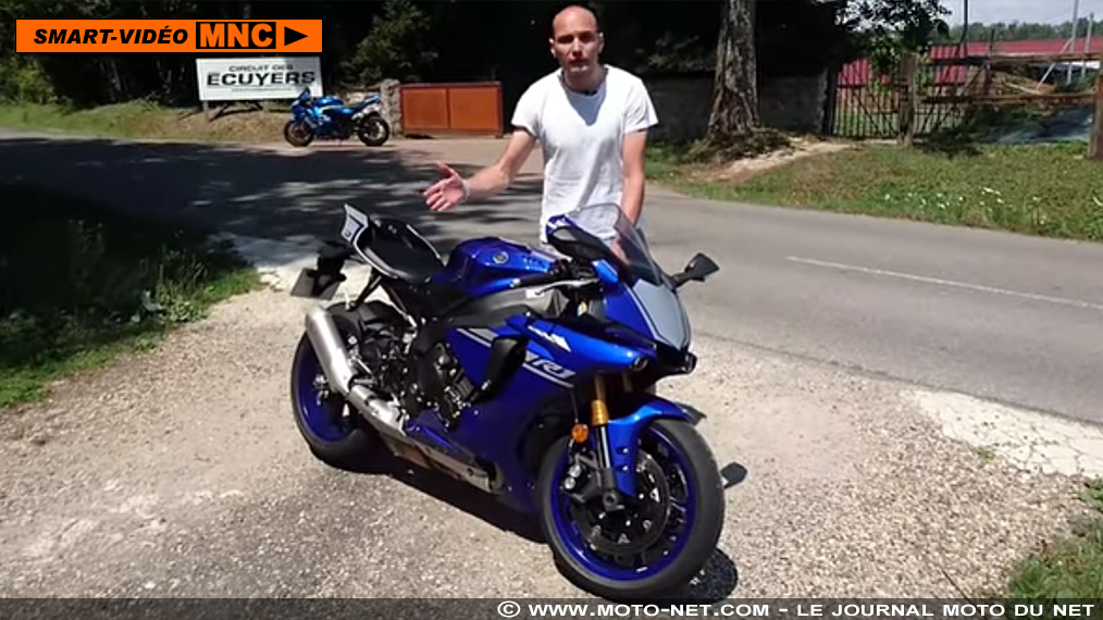 Comparatif Superbike : la Yamaha YZF-R1 en smart-vidéo 